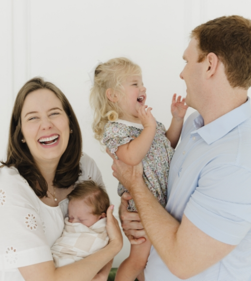 Doctor Hanson and her husband and her children